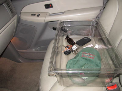 Items in a cambro food container