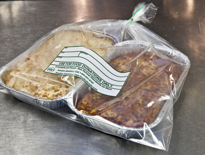 A bag of unlabeled food