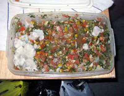 Discolored food